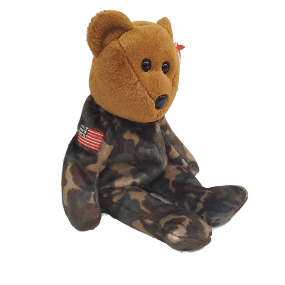 Vintage Ty Beanie Babies Hero Military Bear USO Vintage Military Support Bears - Picture 2 of 10